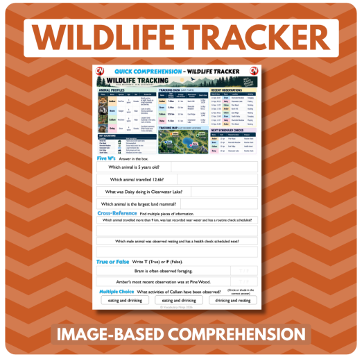Image-Based Comprehension – Y5/Y6 - Wildlife Tracker